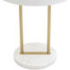 Kezna 26.75 inch 40.00 watt White Marble / Matte White Table Lamp Portable Light